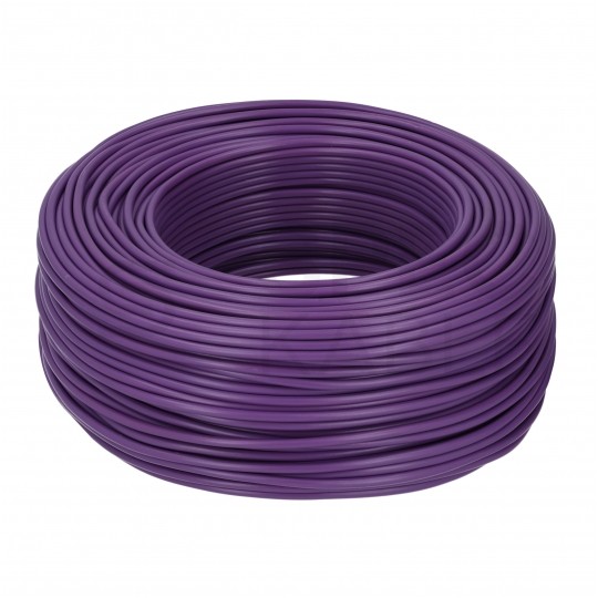 Kabel instalacyjny LgY / H07V-K 1,5mm2 jednożyłowy fioletowy 450/750V giętki linka Elektrokabel