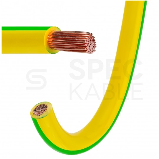 Kabel instalacyjny LgY / H07V-K 16mm2 jednożyłowy żółto-zielony 450/750V giętki linka Eltrim