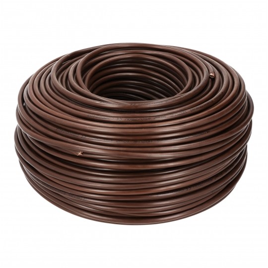 Kabel instalacyjny LgY / H07V-K 2,5mm2 jednożyłowy brązowy 450/750V giętki linka Elektrokabel