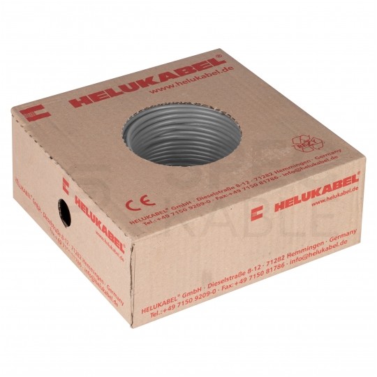 Kabel instalacyjny LgY / H07V-K 2,5mm2 jednożyłowy szary 450/750V giętki linka Helukabel