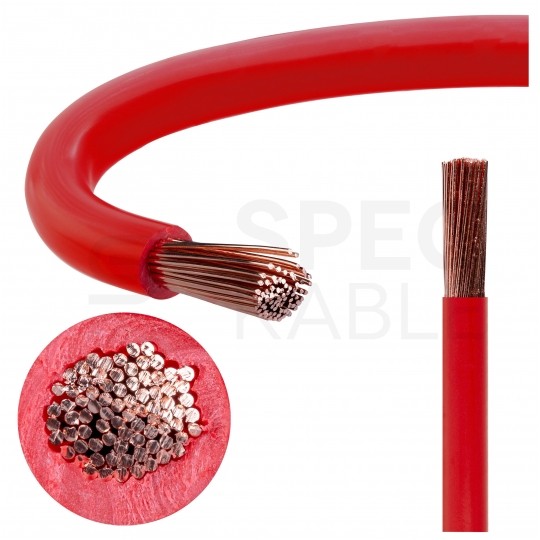 Kabel instalacyjny LgY / H07V-K 4mm2 jednożyłowy czerwony 450/750V giętki linka Helukabel