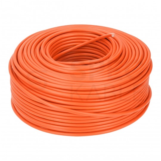 Kabel instalacyjny LgY / H07V-K 4mm2 jednożyłowy pomarańczowy 450/750V giętki linka Elektrokabel