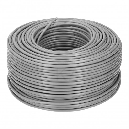 Kabel instalacyjny LgY / H07V-K 4mm2 jednożyłowy szary 450/750V giętki linka Elektrokabel