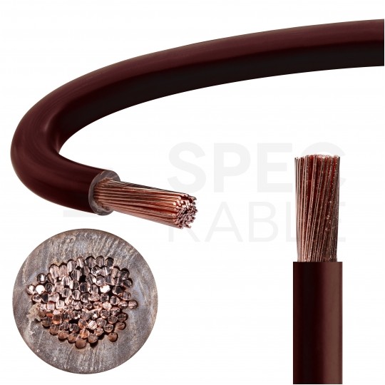 Kabel instalacyjny LgY / H07V-K 6mm2 jednożyłowy brązowy 450/750V giętki linka Helukabel