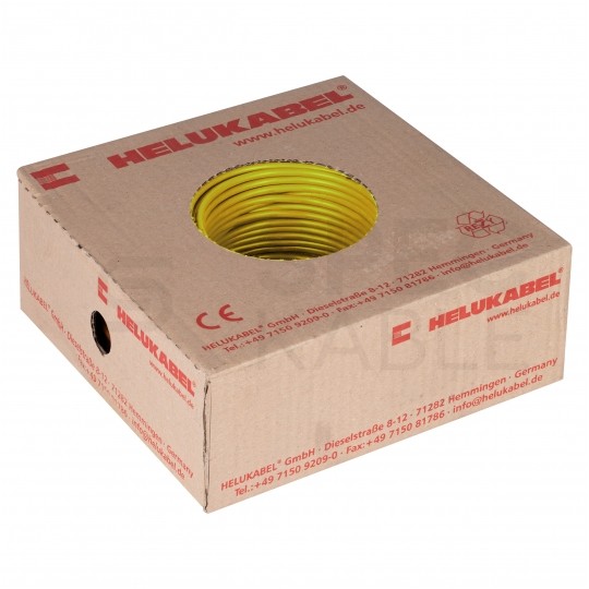 Kabel instalacyjny LgY / H07V-K 6mm2 jednożyłowy żółty 450/750V giętki linka Helukabel