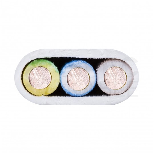 Kabel instalacyjny płaski BiTinstal H(p) HDHp 3x2,5mm2 biały 450/750V bezhalogenowy YDYp B2ca drut Bitner