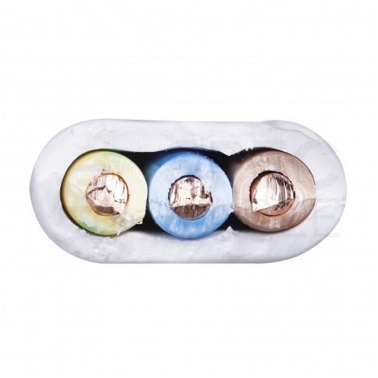 Kabel instalacyjny płaski EL-Instal HP HDHp 3x2,5mm2 szary 450/750V bezhalogenowy YDYp Dca drut Eltrim