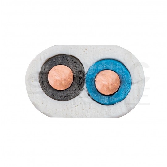 Kabel instalacyjny płaski YDYp 2x2,5mm2 biały 450/750V drut Mercor