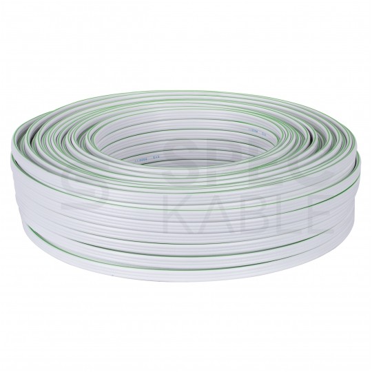 Kabel instalacyjny płaski YDYp 3x2,5mm2 biały 450/750V drut NKT instal PLUS krążek 100m