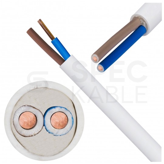Kabel instalacyjny YDY 2x1,5mm2 biały 450/750V drut Elektrokabel