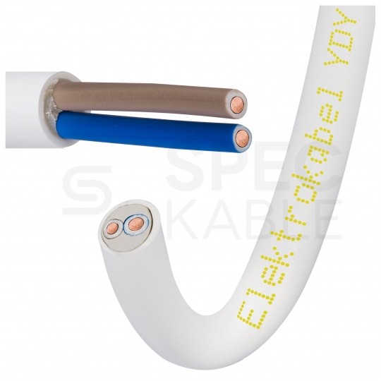 Kabel instalacyjny YDY 2x1mm2 biały 450/750V drut Elektrokabel