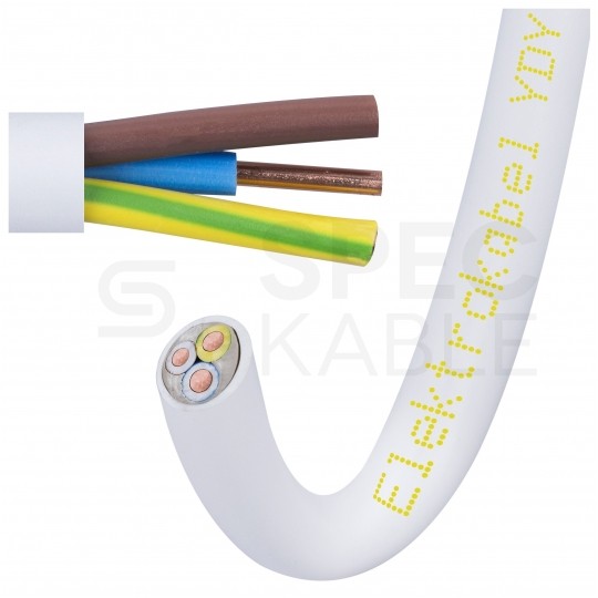 Kabel instalacyjny YDY 3x6mm2 biały 450/750V drut Elektrokabel