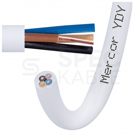 Kabel instalacyjny YDY 4x1,5mm2 biały 450/750V drut Mercor