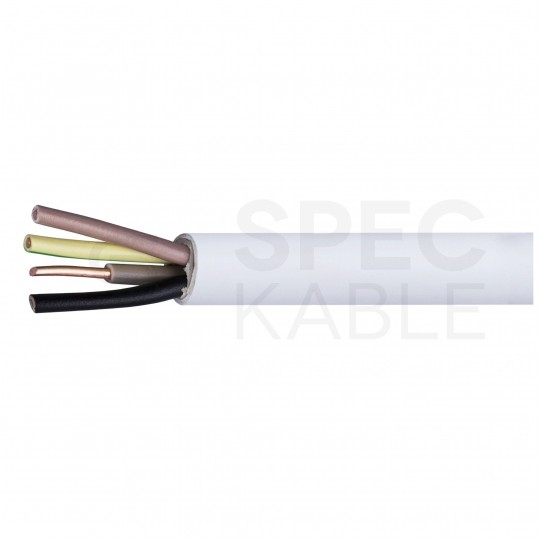 Kabel instalacyjny YDY 4x1mm2 biały 450/750V drut Elektrokabel