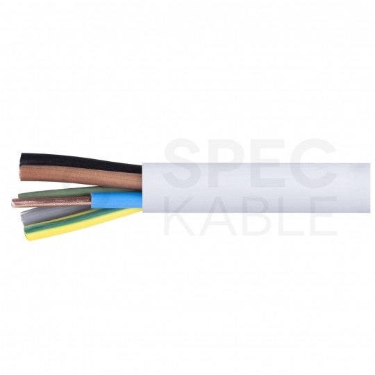 Kabel instalacyjny YDY 5x2,5mm2 biały 450/750V drut NKT