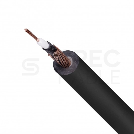 Kabel instrumentalny AC106SW 1x0,22mm2 Cu niezbalansowany czarny Klotz