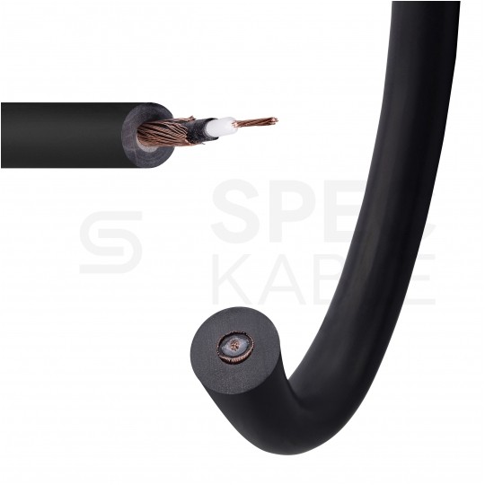 Kabel instrumentalny AC106SW 1x0,22mm2 Cu niezbalansowany czarny Klotz