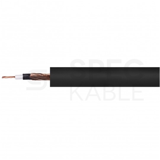 Kabel instrumentalny AC106SW 1x0,22mm2 Cu niezbalansowany czarny Klotz