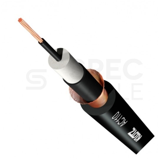 Kabel instrumentalny AC110SW 1x0,22mm2 Cu niezbalansowany czarny Klotz
