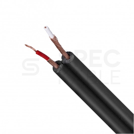 Kabel instrumentalny IY205 2x0,22mm2 Cu niezbalansowany czarny Klotz