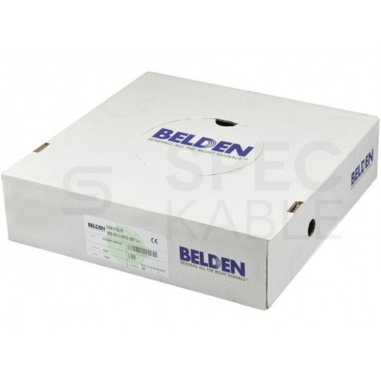 Kabel koncentryczny 50ohm H155 Dual-Shield 1,4/3,9/5,4 Cu (oplot ocynk Cu 80%) antenowy zewnętrzny suchy czarny Belden