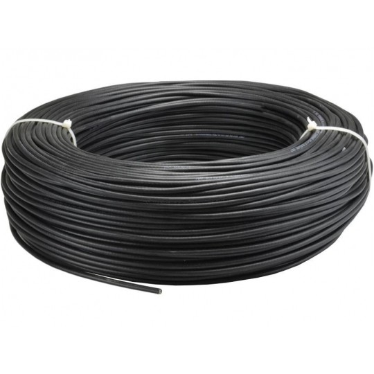 Kabel koncentryczny 50ohm RG58 0,9/3,0/4,95mm CuSn (oplot Cu) antenowy wewnętrzny czarny Technokabel