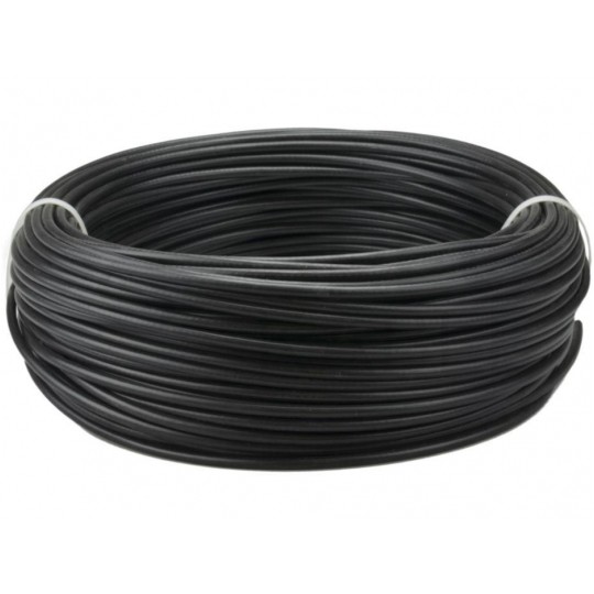 Kabel koncentryczny 75ohm RG59 0,59/3,7/6,15mm Fe-Cu (oplot Cu) antenowy wewnętrzny czarny Technokabel