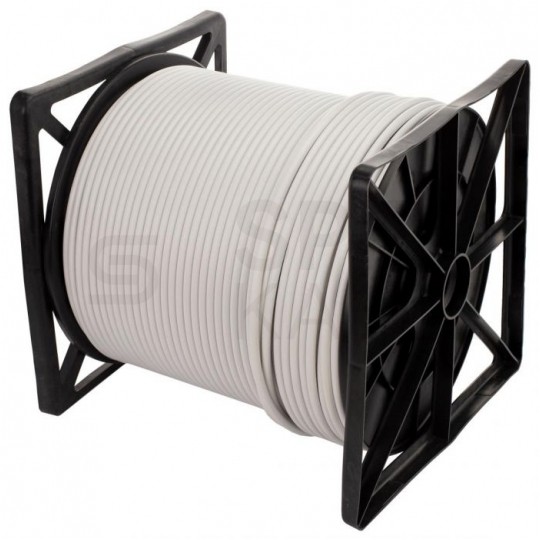 Kabel koncentryczny 75ohm RG6 tc’690CU Tri-Shield 1,13/4,8/7,2mm Cu (oplot Al 80%) antenowy wewnętrzny biały TC'EQ