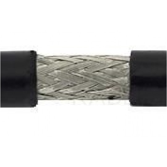 Kabel koncentryczny 75ohm Triset-11 Dual-Shield 1,63/7,2/10,2mm Cu (oplot Al 86%) antenowy zewnętrzny żelowany czarny Triset