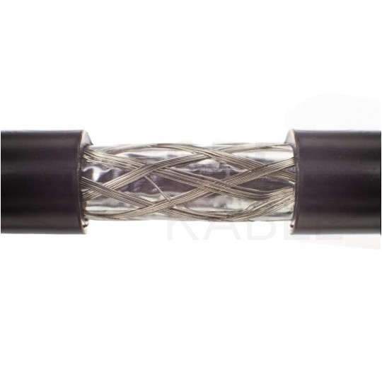 Kabel koncentryczny 75ohm XWDXpek Dual-Shield 1,0/4,8/6,8mm Cu (oplot CuSn) antenowy zewnętrzny suchy czarny Technokabel