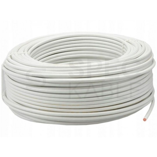 Kabel koncentryczny 75ohm YWDXpek HD-1000 Dual-Shield 1,15/4,8/6,6mm Cu (oplot Cu) antenowy wewnętrzny biały Elektrokabel