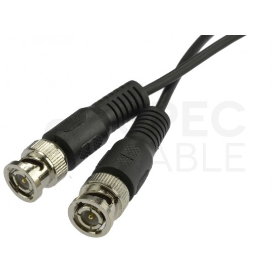 Kabel koncentryczny CCTV Patchcord BNC 50ohm (wtyk / wtyk) 0,8m