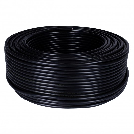 Kabel mieszkaniowy OMY / H03VV-F 2x0,75mm2 czarny 300/300V giętki linka Mercor