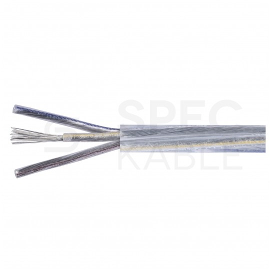 Kabel mieszkaniowy OMY / H03VV-F 3x0,75mm2 transparentny 300/300V giętki linka Alkri