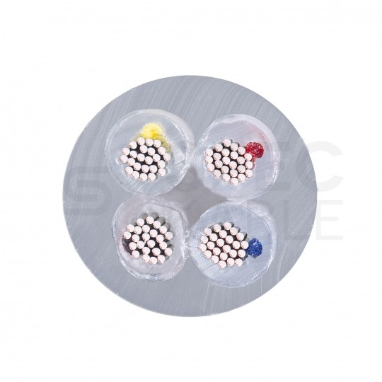 Kabel mieszkaniowy OMY / H03VV-F 4x0,75mm2 transparentny 300/300V giętki linka Alkri