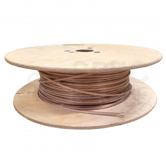 Kabel mieszkaniowy płaski OMYp / H03VVH2-F 2x0,75mm2 transparentny 300/300V giętki linka Mercor