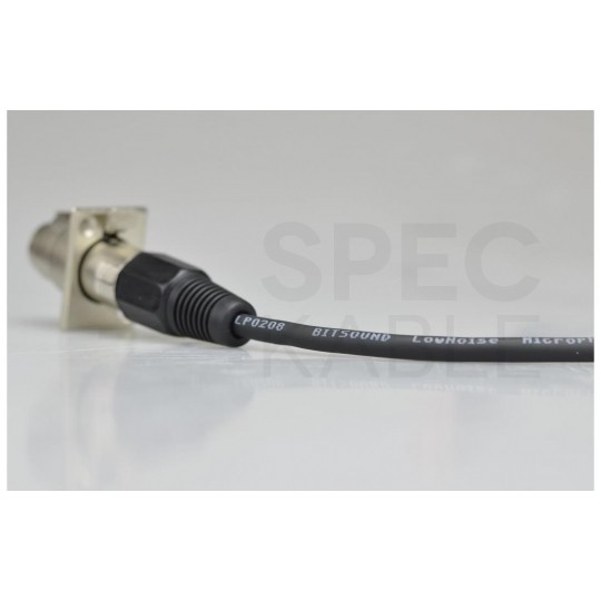 Kabel mikrofonowy BiTsound LowNoise 2x0,23mm2 Cu OFC zbalansowany czarny Bitner