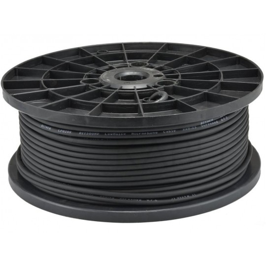 Kabel mikrofonowy BiTsound LowNoise 2x0,23mm2 Cu OFC zbalansowany czarny Bitner