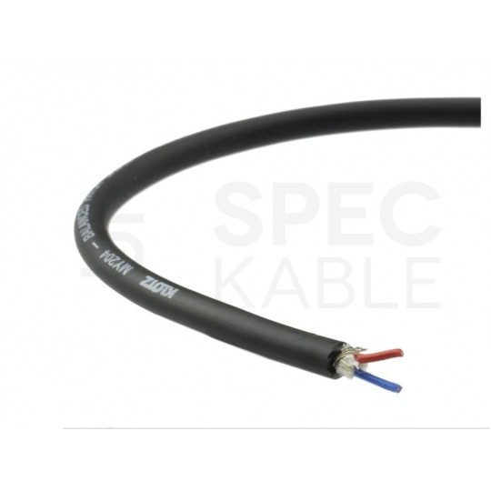 Kabel mikrofonowy MY204SW 2x0,22mm2 Cu czarny zbalansowany Klotz