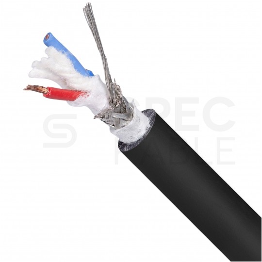 Kabel mikrofonowy MY204SW 2x0,22mm2 Cu zbalansowany czarny Klotz