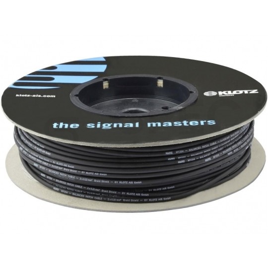 Kabel mikrofonowy MY204SW 2x0,22mm2 Cu zbalansowany czarny Klotz