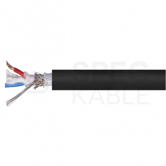 Kabel mikrofonowy MY204SW 2x0,22mm2 Cu zbalansowany czarny Klotz
