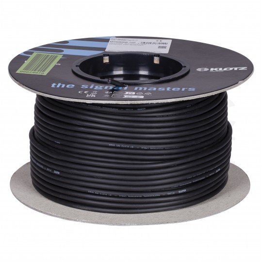 Kabel mikrofonowy MY206SW 2x0,22mm2 Cu zbalansowany czarny Klotz