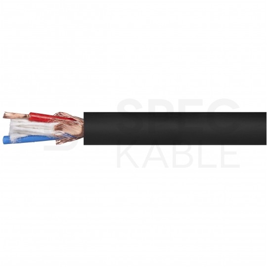 Kabel mikrofonowy MY206SW 2x0,22mm2 Cu zbalansowany czarny Klotz