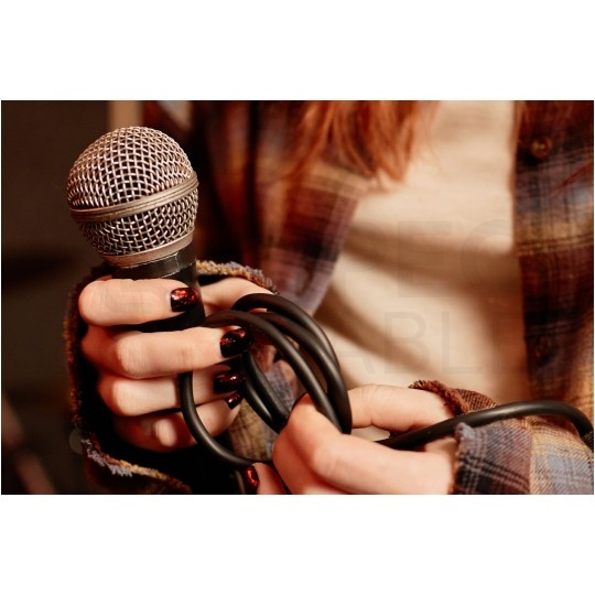 Kabel mikrofonowy MY206SW 2x0,22mm2 Cu zbalansowany czarny Klotz