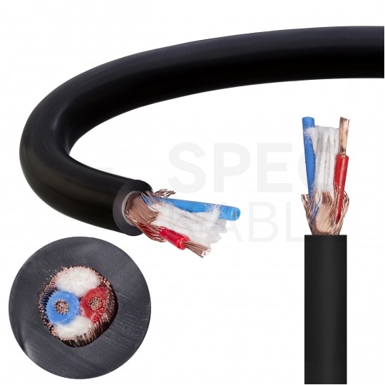 Kabel mikrofonowy MY206SW 2x0,22mm2 Cu zbalansowany czarny Klotz