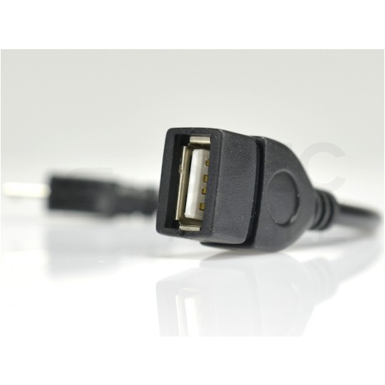 Kabel OTG Adapter USB 2.0 A / micro-B (gniazdo / wtyk) 10-20cm
