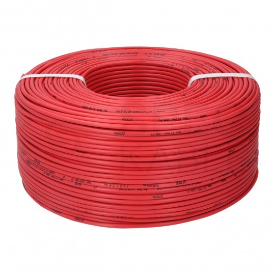 Kabel przeciwpożarowy parowany YnTKSYekw 5x2x0,8mm czerwony 150V ekranowany drut Bitner