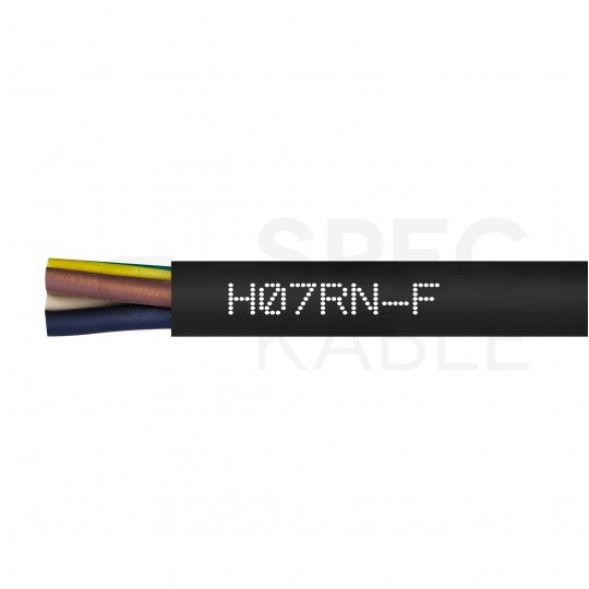Kabel przemysłowy gumowy OnPD / H07RN-F 4x1,5mm2 czarny 450/750V zewnętrzny olejoodporny linka Elektrokabel