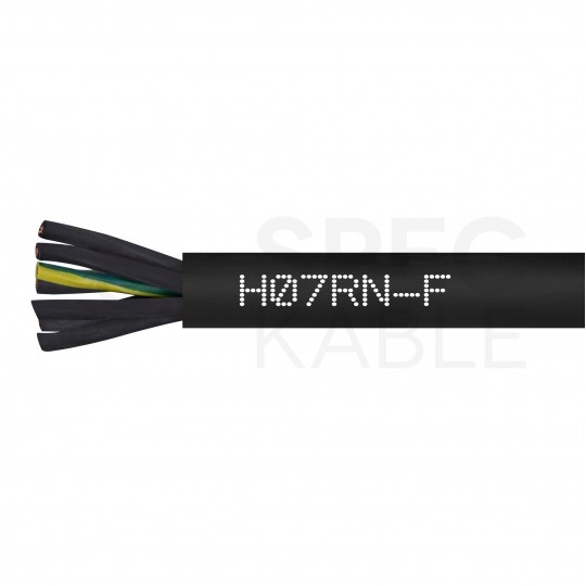 Kabel przemysłowy gumowy OnPD / H07RN-F 7x1,5mm2 czarny 450/750V zewnętrzny olejoodporny linka Elektrokabel